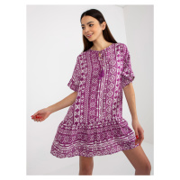 Dámské šaty model 18339222 fialové - FPrice