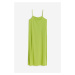 H & M - Žerzejové šaty slip dress - zelená