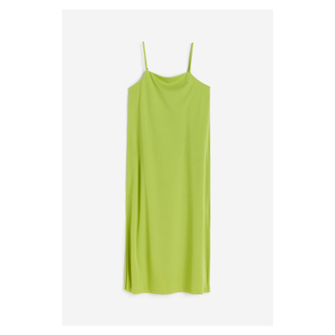 H & M - Žerzejové šaty slip dress - zelená H&M