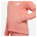 Nike Sportswear Mikina pastelově oranžová / bílá