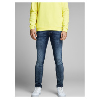 Modré pánské skinny fit džíny Jack & Jones Glenn - Pánské