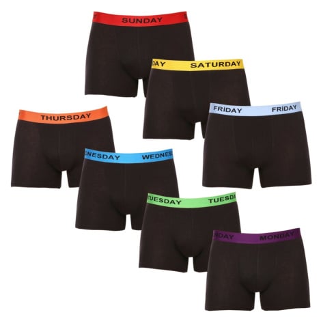 Nedeto 7PACK pánské boxerky černé L