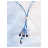SARLINI náhrdelník s přívěsky Barva: Modrá