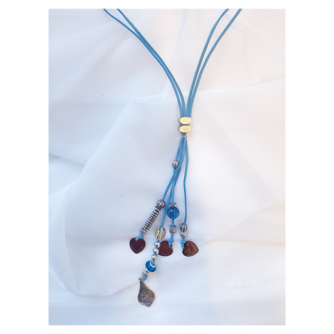 SARLINI náhrdelník s přívěsky Barva: Modrá