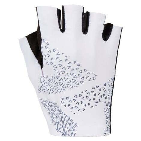 Unisex cyklistické rukavice Silvini Sarca White black