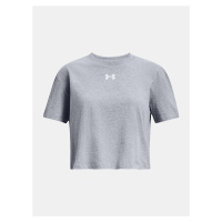 Under Armour Tričko UA CROP SPORTSTYLE LOGO SS-GRY - Holky