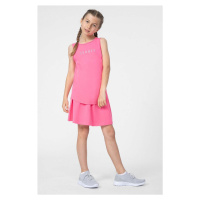 Dětská sukně 4F F009 fialová barva, mini, áčková
