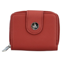 Malá dámská koženková peněženka Antalla, cihlově červená