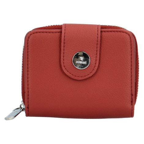 Malá dámská koženková peněženka Antalla, cihlově červená Coveri
