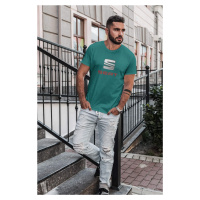 MMO Pánské tričko s logem auta Seat Barva: Smaragdově zelená
