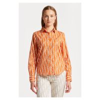 KOŠILE GANT REG CHAIN PRINT COTTON VOILE SHIRT oranžová