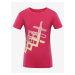 Tmavě růžové holčičí tričko s potiskem NAX ILBO