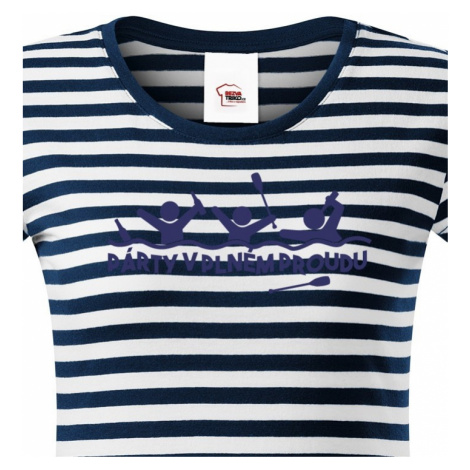 Dámské tričko pro vodáky Párty v plném proudu - ideální triko na loď BezvaTriko