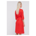 Šaty Karl Lagerfeld červená barva, mini, jednoduché