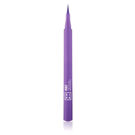 3INA The Color Pen Eyeliner oční linky ve fixu odstín 482 - Purple 1 ml