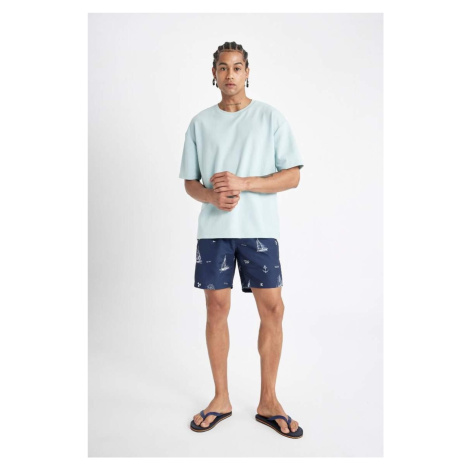 DEFACTO Regular Fit Patterned Swim Shorts