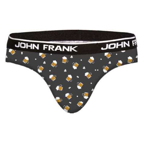 Pánské slipy John Frank JFBRIEF245 CHEERS | černá