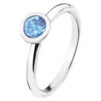 Hot Diamonds Stříbrný prsten Emozioni Scintilla Blue Peace ER022 50 mm