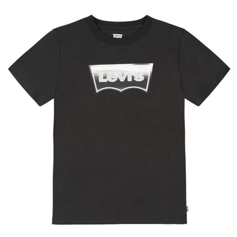 Dětské tričko Levi's černá barva, s potiskem Levi´s