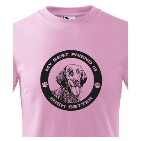 Dětské tričko Irský setr - dárek pro malé milovníky psů BezvaTriko