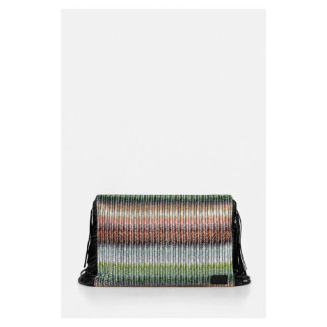 Psaníčko Missoni Clutch Fringes černá barva, MI10064F