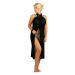 Dámský plážový šátek velký Litex 50627 | černá