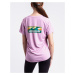 Patagonia W's Cap Cool Daily Graphic Shirt - Waters Boardshort Logo: Milkweed Mauve X-Dye