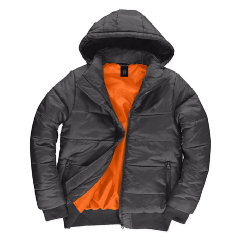 B&amp;C Superhood Pánská zimní bunda JM940 Dark Grey (Solid) B&C