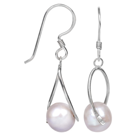 JwL Luxury Pearls Stříbrné náušnice s pravou perlou JL0110