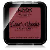 NYX Professional Makeup Sweet Cheeks  Blush Matte tvářenka odstín BANG BANG 5 g