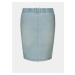 Světle modrá dámská pouzdrová džínová sukně SAM 73