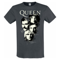 Queen Amplified Collection - Autographs Tričko charcoal