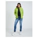 Světle zelená dámská zimní prošívaná bunda Blauer Giubbini