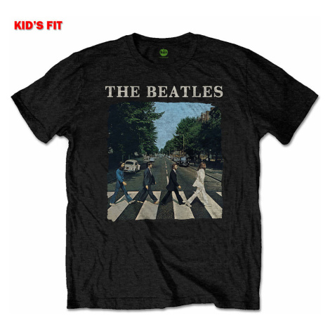 The Beatles tričko, Abbey Road &amp; Logo Black, dětské RockOff