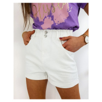 Women's denim shorts BORN white