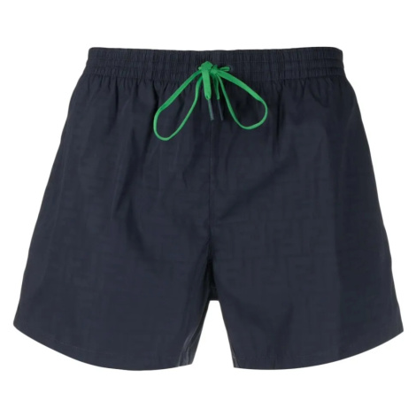 FENDI Logo Navy plavky