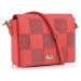 QVC VIA MILANO kožená kabelka Barva: Červená