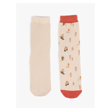 GATE Sada dvou párů vánočních ponožek