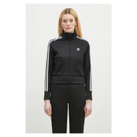 Mikina adidas Originals Adicolor Classics Firebird dámská, černá barva, s aplikací, IL8764