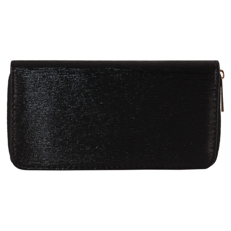 Shiny black dámská peněženka na zip 11614-2 černá David moda