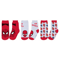 Spider Man - licence Chlapecké ponožky - Spider-Man 52341330, červená / šedá Barva: Mix barev