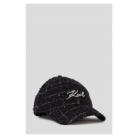 Kšiltovka karl lagerfeld k/signature boucle cap black