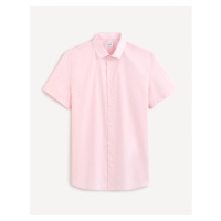 Růžová pánská košile Celio Daslim