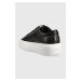 Kožené sneakers boty Calvin Klein BUBBLE CUPSOLE LACE černá barva, HW0HW01778