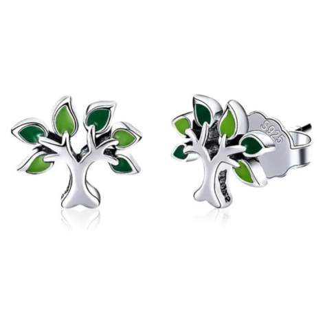 GRACE Silver Jewellery Stříbrné náušnice Strom života - stříbro 925/1000 E-SCE409/254 Stříbrná