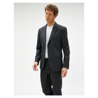 Koton Blazer Jacket with Pocket Detail and Buttons in a Slim Fit