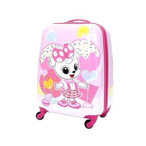 T-class® Dětský palubní kufr 18" 4139, Růžová kočka
