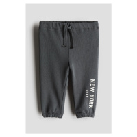 H & M - Teplákové kalhoty jogger - šedá