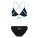 Dámské dvoudílné plavky aquafeel flash sun bikini black/blue