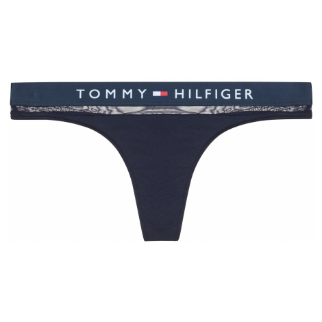 Tommy Hilfiger Sheer Flex Tanga - modrá
